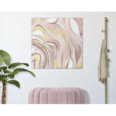 OBRAZ NA PŁÓTNIE Pinkly 80x2,8x80 cm